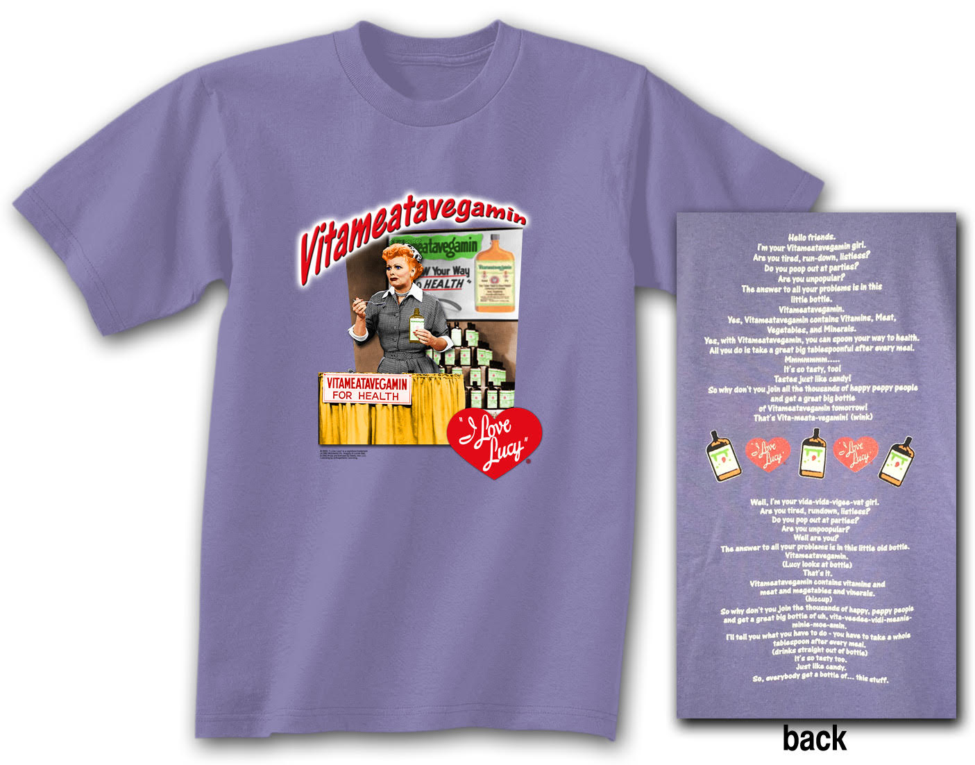 I Love Lucy Vitameatavegamin T-Shirt | LucyStore.com